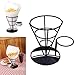 1 X 2 French Fry Stand Cone Basket Holder by Cobble Creek for Fries Chips Appetizers