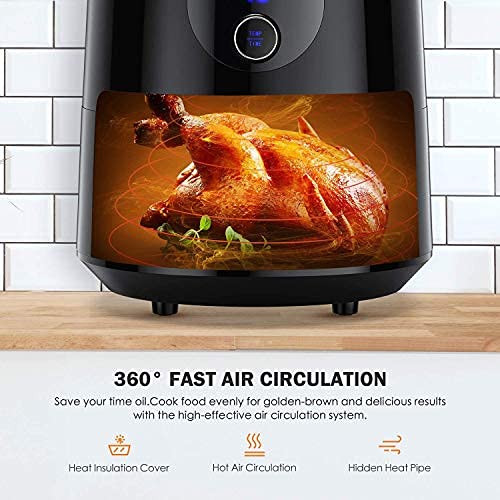 Homever Air Fryer, 5.8 Quart Electric Hot Air Fryers Oven Oilless