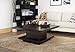 ioHOMES Celio Square Coffee Table, Red Cocoa