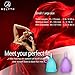 Pack of 3 Reusable Menstrual Cups with Latex Finger Protection Sleeves, Sterilizing Cup and Carry Bag - Sanitary Cup Alternative to Tampons and Sanitary Towels - Soft, Reusable Period Cups in 2 Sizes