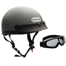 MMG Half Open Face Helmet Motorcycle Cruiser