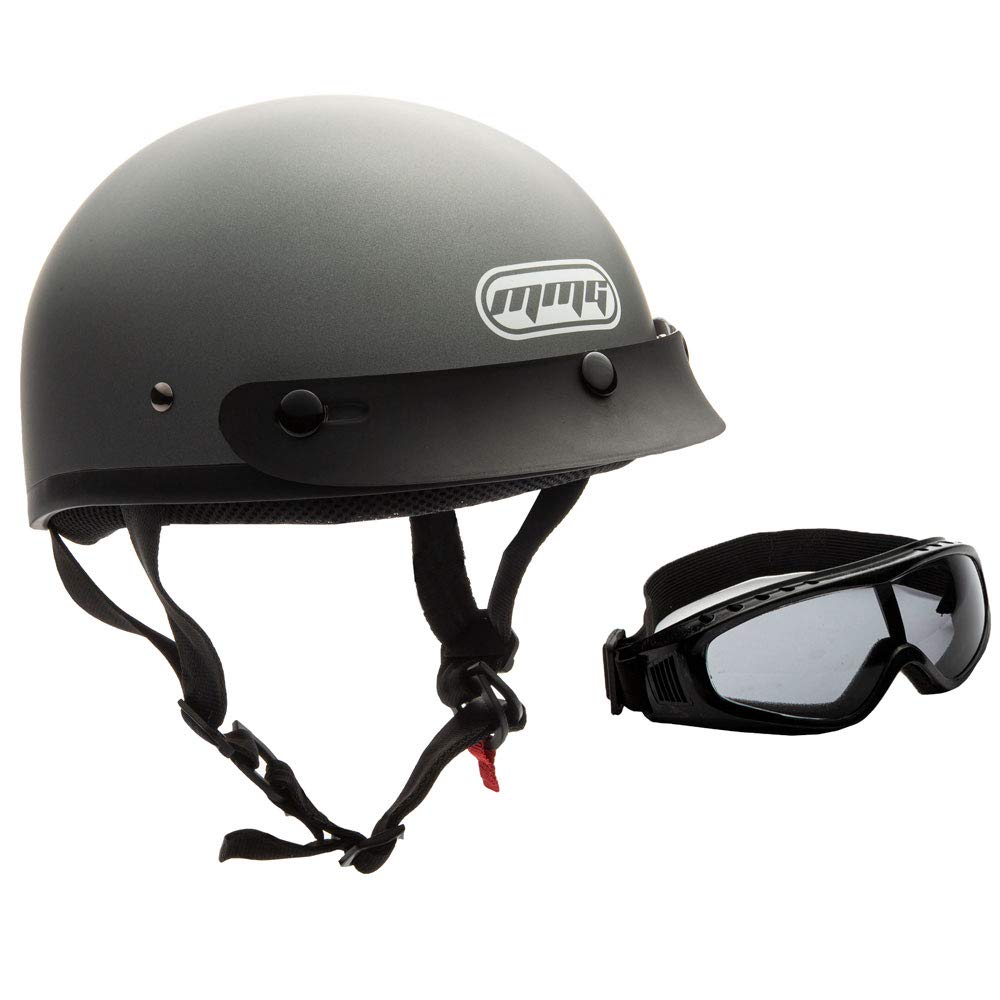 MMG Half Open Face Helmet Motorcycle Cruiser