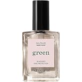 Manucurist Green Base Coat Nail Polish Base 15ml | 12-Free Nail Polish Base with 78.5% Plant-Based Ingredients for Long-Lasting Manicure Wear - Made in France