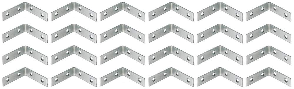 50x50x16mm 90 Degree Right Angle Metal L Shaped Bracket Corner Brace Fixing Shelf Support Repair x24