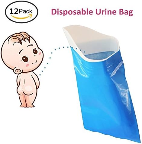 ShengTian Disposable Urine Bags Camping Pee Bags for Travel Urinal Toilet Super Absorbent Traffic Jam Emergency Portable Urine Bag Pee Bags Car Toilet for Men Women Children Brief Relief, 12 Pcs