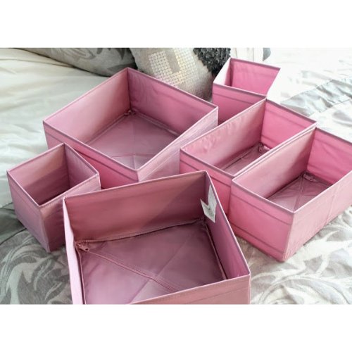 Ikea Skubb Storage Box Set Of 6 Drawer Organizers Purple Multi