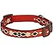 Blueberry Pet 13 Colors Tribal Print Splendid Burnt Orange Braided Dog Collar, Medium, Neck 14.5