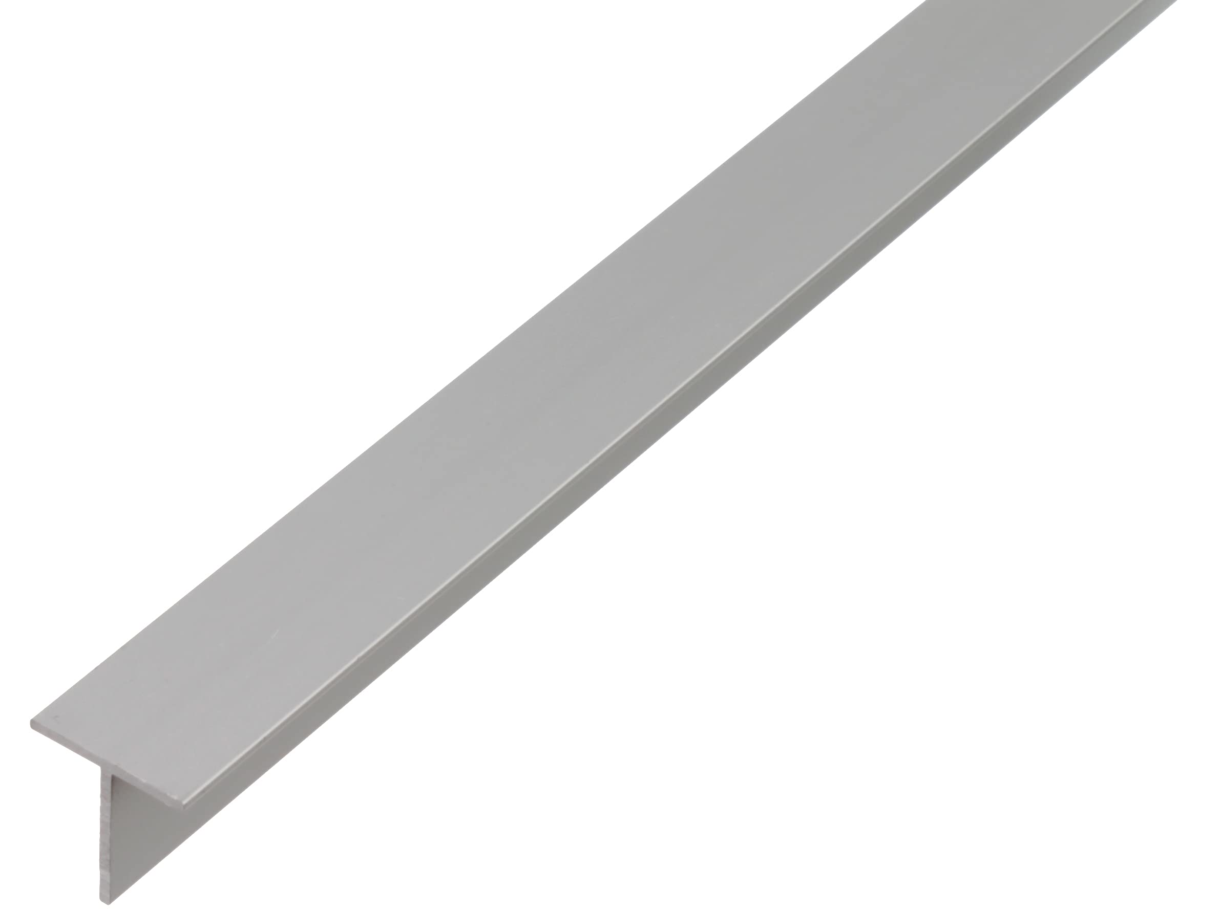 Alberts 473129 T-Profile Aluminium Anodised Silver 1000 x 20 x 20 mm