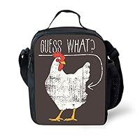 3D Chicken Animal Print Lunch Bag for Kids Children Lunch Box (YHJ-132)