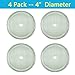 apgarden French Press Filters, 4” Diameter, Food Grade 18/8 (304) Stainless Steel mesh, French Press Replacement Filters, Easy to Install and Clean (4 Pack)