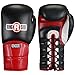 Ringside Laced-Up Safety Training Gloves, Black, 16-Ounce