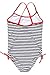 Sociala Little Girls One Piece Swimsuit Striped Swimwear Kids Bathing Suits 6-7Y