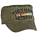 U.S Military Vietnam Veteran HAT Embroidered Military Ball Cap Khaki Stonewashed