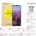 KATIAN Huawei P20 Pro Screen Protector, HD Clear Protector [Anti-Scratch] [Anti-Fingerprint] [No-Bubble] [Case-Friendly], 9H Hardness Tempered Glass Screen Film for Huawei P20 Pro [2 Pack]