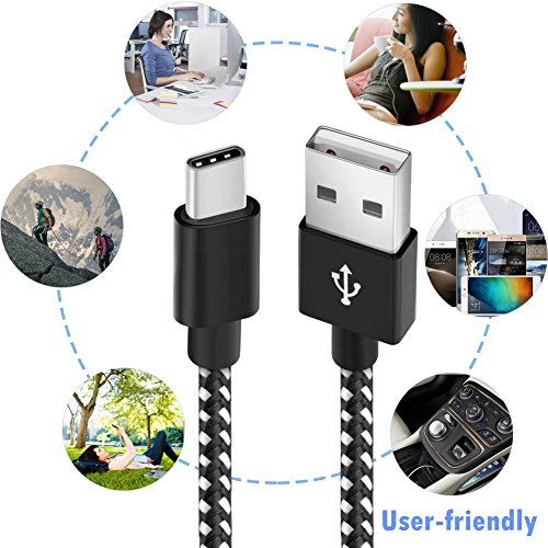 USB Type C Cable, 4 Pack [3FT 6FT 6FT 10FT] Premium Nylon Braided Cable, USB C Lightning Cable to High-Speed Syncing and Charging Cable for USB C Smartphones Tablets Laptops and More USB C Devices - Thumbnail 6