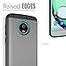 TUDIA DualShield Designed for Motorola Moto G6 Phone Case, [Merge] Shockproof Heavy Duty Military Grade Dual Layer Hard Slim Protective Case Cover - Metallic Slate