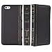 Eco-Fused Faux Leather Book Case Compatible with Apple iPhone 6 / 6S - Convenient Wallet Slots Inside – A Vintage Look for Your Modern Device