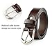 JASGOOD Women Leather Belt for Jeans Pants Plus Size Western Design Belt Alloy Buckle, Suit Waist Size 33-37 Inches, B-Coffee