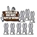 VictoryStore Funny 50th Birthday Yard Signs, Noticed A Few Gray Hares 50th Bday Lawn Signs, 9 Piece Set, Includes Stakes, American Made, 12431