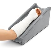 Hossmily Arm Elevation Pillow, Arm Wedge Elevation Pillow Excellent, Ergonomic Elbow Support Pillow for Sleeping Arm Pads Elbow Pillow with Removable Pillow Case-Grey