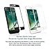 Daswise Screen Protector for iPhone 7 plus, Full Screen Anti-scratch Tempered Glass Protectors with Curved Edge, Cover Edge-to-Edge, Screens from Drops, HD Clear, Bubble-free, Shockproof (5.5 White)