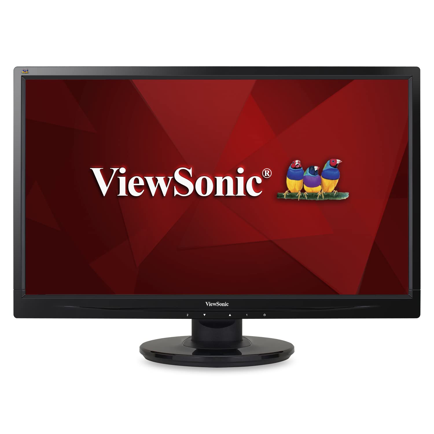 ViewSonic VA2246M-LED Monitor LED Full HD 1080p de 22 pulgadas con entradas DVI y VGA, negro