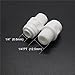 Equal PT 1/4 (12mm / 6.5mm) Straight Push Fit Tube Union Connect Fittings + 5 Lock Clips RO Reverse Osmosis Pack of 5