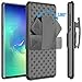for Galaxy S10 Case Holster, Comsoon [Heavy Duty Protection][Belt Clip][Kickstand] 2 in 1 Slim Hard Shell Cover with 180 Degree Swivel Belt Clip Holster for Samsung Galaxy S10 2019 (Black)