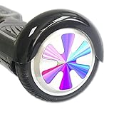 MightySkins Protective Vinyl Skin Decal for Hover Balance Board Scooter Wheels mini board unicycle bluetooth wrap cover sticker Rainbow Zoom