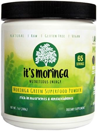 It's Moringa Nutritious Energy, Moringa Green Superfood Powder, 65 Day Supply, 7 Oz, All Natural Appetite Suppressant