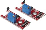 Fudeshe KY-024 Linear Magnetic Hall Switch Sensor Module 5V for Arduino (2 Pack) view 5