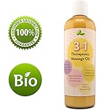Aromatherapy Massage Oil for Sore Muscles 3 in 1 Sensual Massage Oil Skin Lubricant for Women & Men â€“ Therapeutic Body Oil to Relax &Revitalize Your Senses with Antioxidant Almond Lavender & Coconut