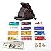 MaxGear RFID Credit Card Holder for Women RFID Credit Card Wallet for Travel Leather Wallet Zipper Credit Card Case Holder Black