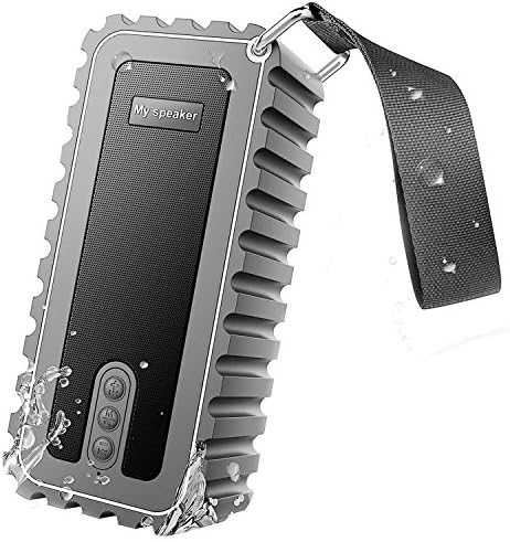 10W Waterproof Bluetooth Speaker, 12 Hours Playtime Outdoor Bluetooth Speaker, Wireless Speaker Built-in FM Radio/Micphone/Hands-Free, Support TF Card