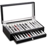 XXL Stiftebox Holz für 30 Füller Stifte Kugelschreiber Federhalter