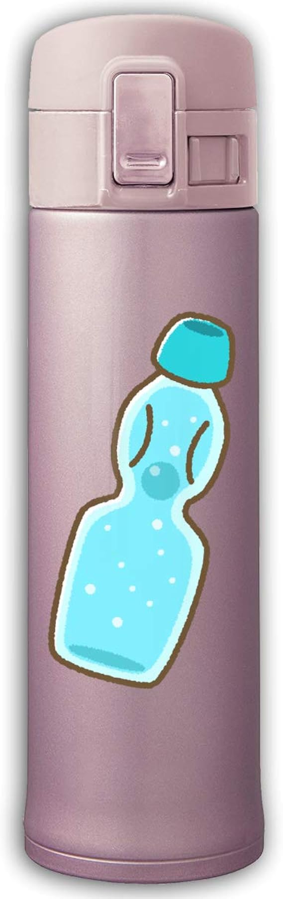 Amazon Co Jp ラムネ 保温杯 水筒 直飲み 軽量便利 ステンレスマグ オシャレマグ ミニ ボトル ピンク 砂色 ネイビー 男女兼用マグ プレゼント 服 ファッション小物