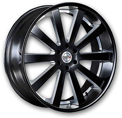22" Inch Heavy Hitters HH10 Black Machine Wheels Rims Only | LEXANI FORGIATO ASANTI GIOVANNA DODGE JEEP CHRYSLER 300C