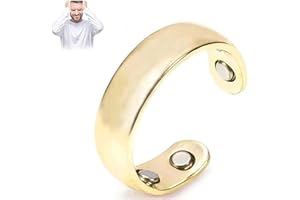 KOFISNI Auvulis Migraine Rings for Women Men Lymphatic Vitality Magneti Fatigue Relief Rings Stainless Steel Adjustable Rings