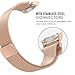 Gear S2 Watch Band, MoKo Milanese Loop Stainless Steel Mesh Bracelet Smart Watch Strap + Connector for Samsung Gear S2 SM-R720 & SM-R730 Smart Watch (NOT FIT Gear S2 SM-R735), Rose GOLD