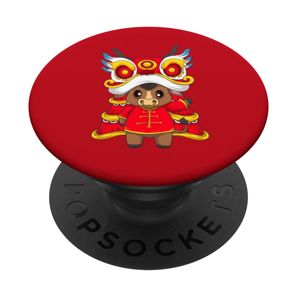Year Of The Ox Chinese New Year Lunar Zodiac Boy Girl Kids PopSockets Swappable PopGrip