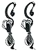 SUNDELY 2 X Clip Ear Headset/Earpiece Mic for Uniden GMR 2 Two Way Radio Walkie Talkie (122-061-0)