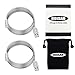 HOISAN USB C Cable 2-Pack 3ft Metal USB Type-C Charging Cord Fast Charge and Data Transfer for Samsung Galaxy S9 S8 Plus Note 8,LG V20 V30 G5 G6,Pixel XL,Nintendo Switch - Silver
