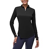 Ramunro Women's 1/4 Zip Shirts with Zip Pockets UPF 50+ Sun Protection Pullover Long Sleeve Quick Dry Swim Shirt