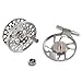 Fiblink Saltwater Fly Fishing Reel with Large Arbor 2+1 BB, CNC machined Aluminum Alloy Body and Spool (5/6 Wt, Silver)