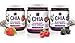 World of Chia Jam Variety Pack - Strawberry, Raspberry & Blackberry Jelly, Sugar Free Jam All-Natural Fruit Spread, Non-GMO, Omega-3 Organic Superfood, Preserves and Jams (1 Jar, 10.6 oz-300 g) 3-Pack