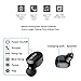 Bluetooth Earbud, GRDE Mini Wireless Earbud Bluetooth Earpiece Smallest Earphone Secure Fit Car Headset Headphone with Mic for iPhone 7 Plus Samsung Galaxy S8 Note 8 Cell Phones(Black)