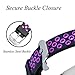 Geak Fitbit Alta Bands and Fitbit Alta HR Bands, Sports Replacement Accessory Wristband with Secure Watch Buckle,Small,Black with Purple