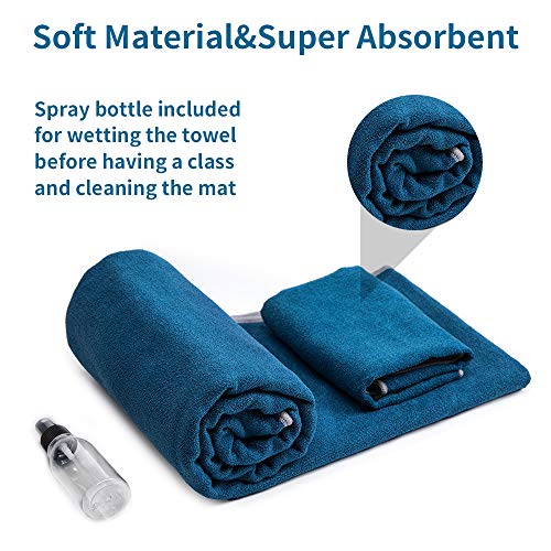 DMASUN Hot Yoga Towel Super Soft Microfiber Mat Towel for Women- Sports Fitness,Pilates, Bikram