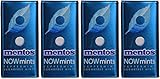 Mentos Now Mints - Peppermint - Sugar Free - Net Wt. 1.09 OZ (31 g) Each - Pack of 4