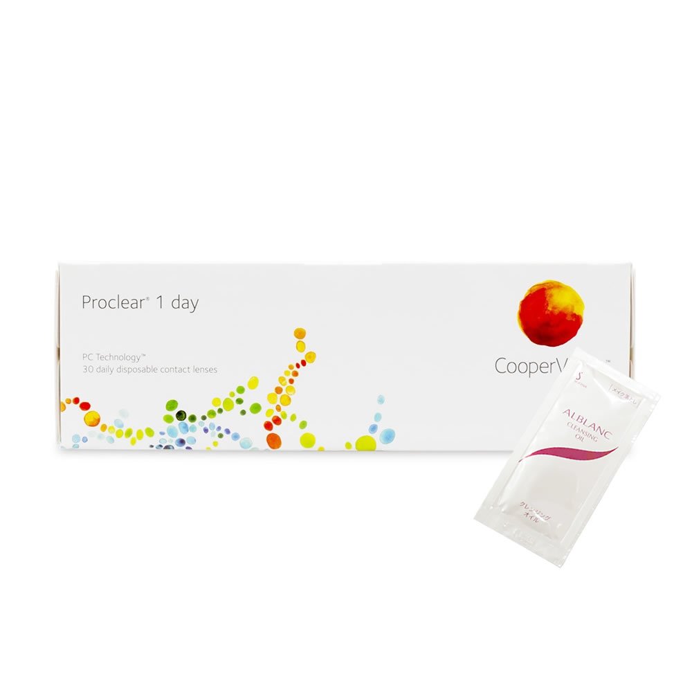 プロクリア ワンデー 2セット/箱 60枚入【8.7】14.2mm コンタクトレンズ Proclear 1 Day (【PWR】-4.50)商品画像